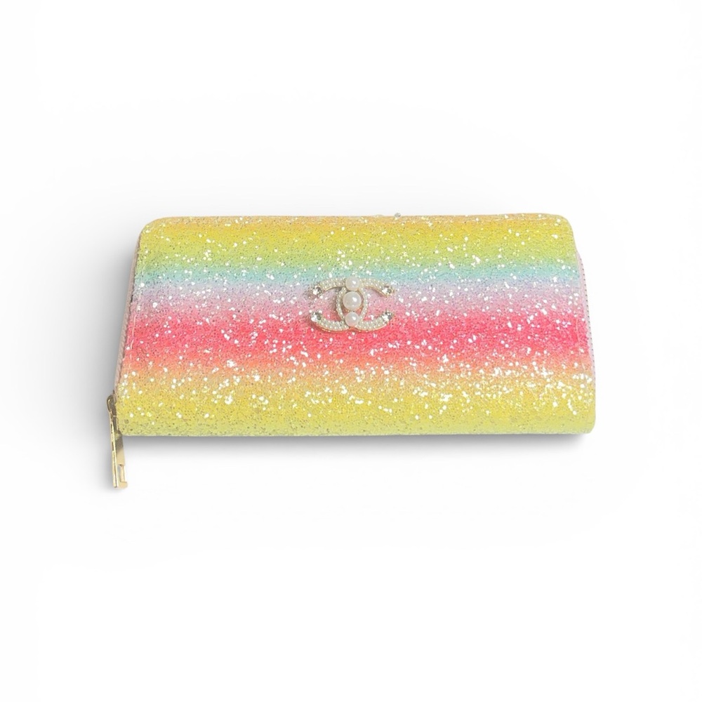 Custom Rainbow Luxury Wallet with Elegant Design